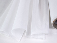Трикотажная клеевая ткань Stick-protect (чистая изнанка) Gunold белая, шир. 50 см